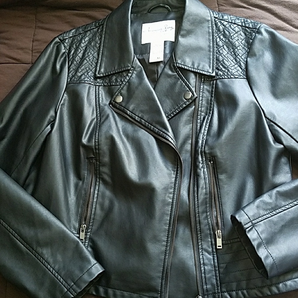 NWOT Faux leather jacket